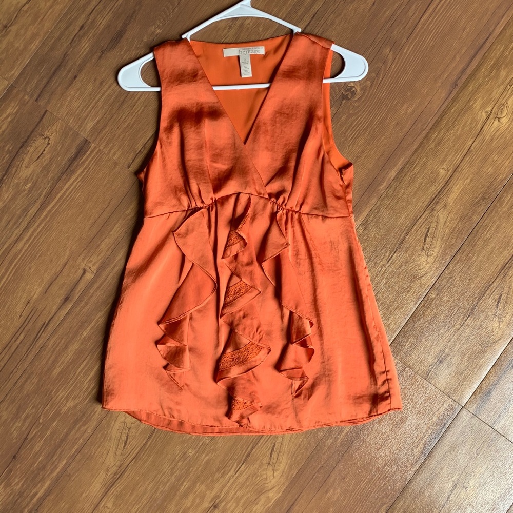 4/$30 Banana Republic Heritage Orange Top